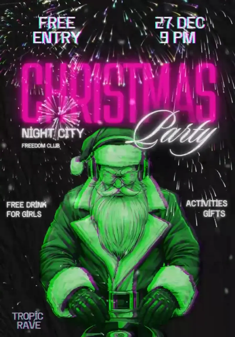Christmas Party — Вечеринка, Night City Freedom Club, Pattaya