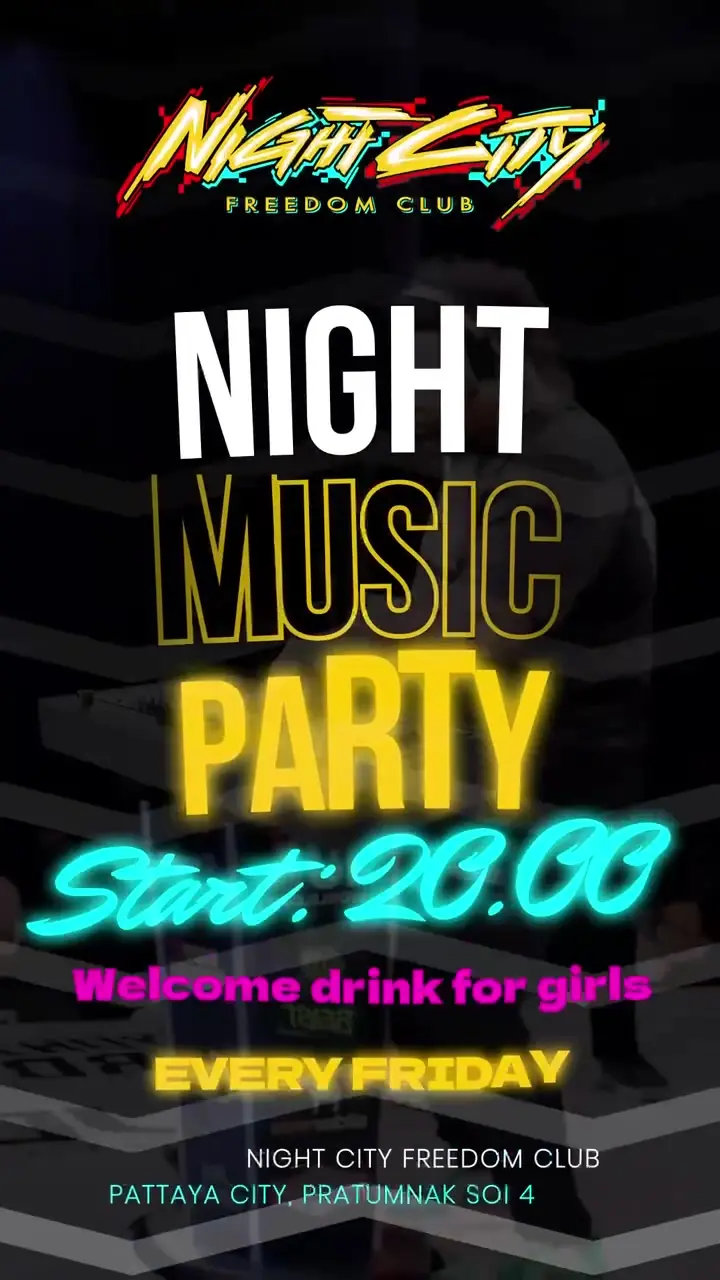 Aftershock Party — Вечеринка, Night City Freedom Club, Pattaya