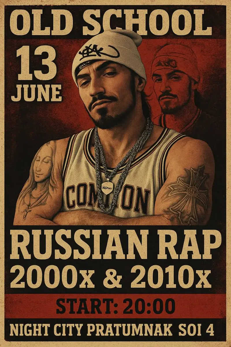 Russian Rap Party — Вечеринка, Night City Freedom Club, Pattaya