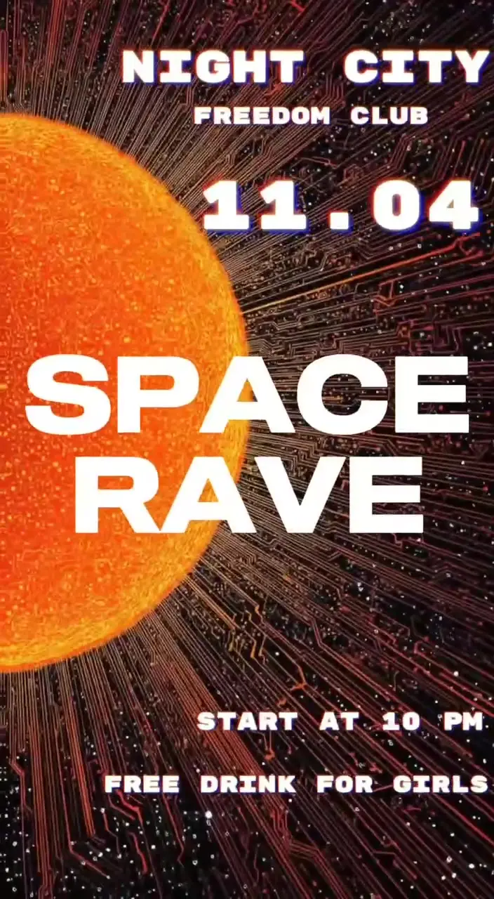 Space Rave — ปาร์ตี้, Night City Freedom Club, Pattaya