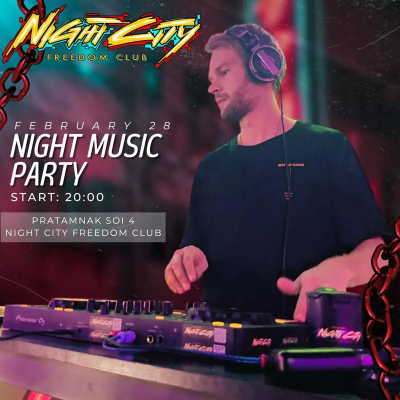 Goodbye, winter — Party, Night City Freedom Club, Pattaya