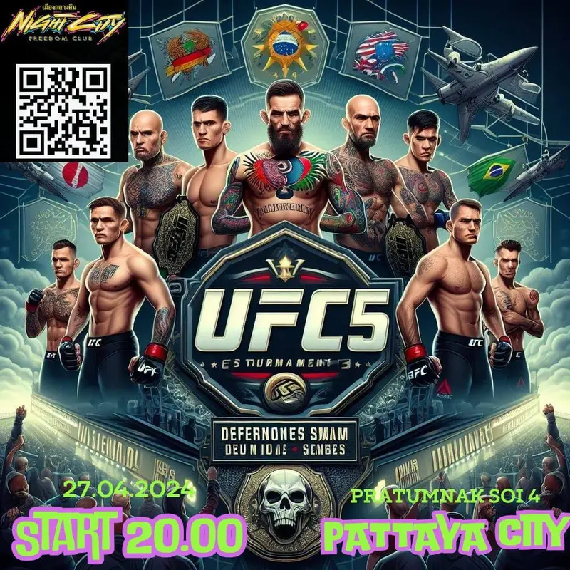 Чемпионат по UFC 5 — Турнир / выезд, Night City Freedom Club, Pattaya